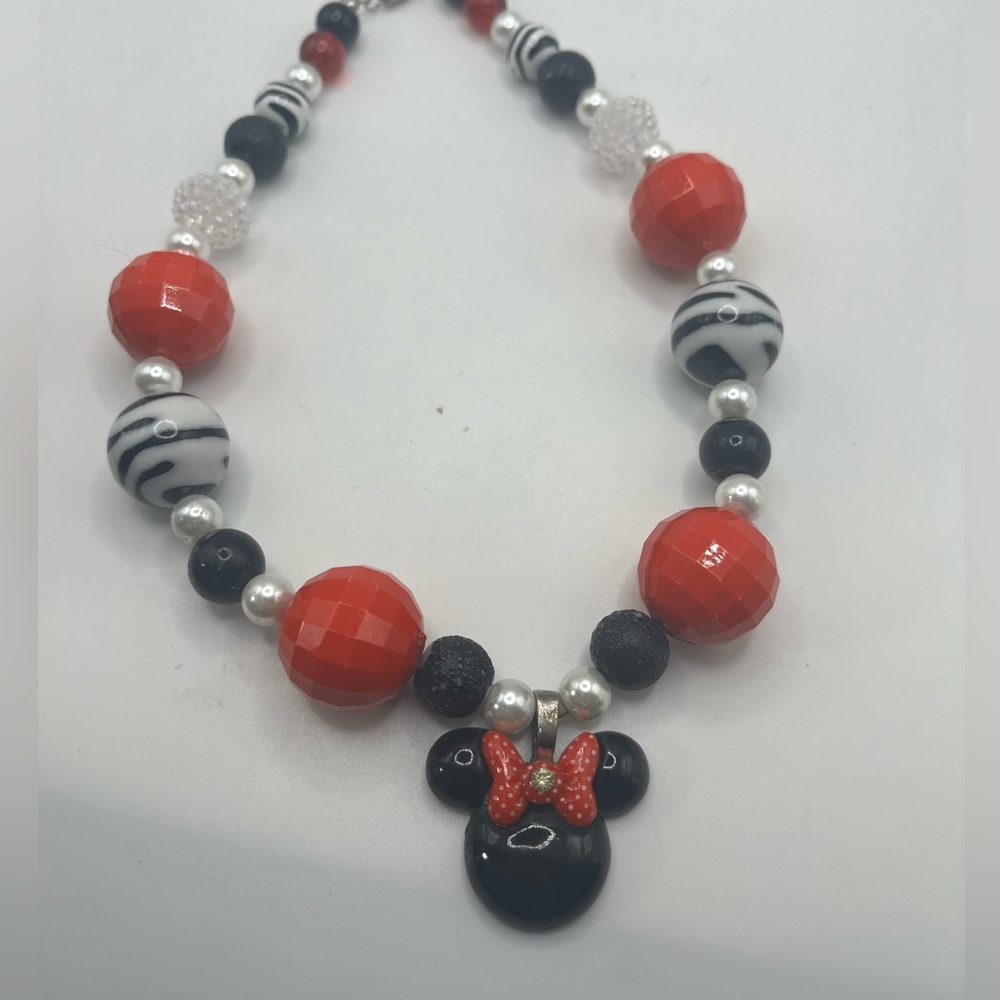Minnie mouse chunky toddler necklace